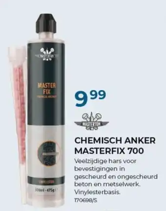Chemisch anker masterfix 700