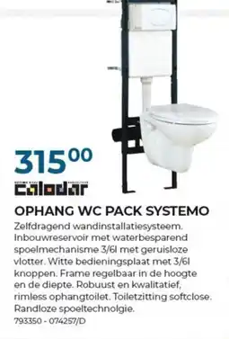 Meno Ophang wc pack systemo aanbieding