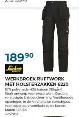 Meno werkbroek ruffwork met holsterzakken 6220 aanbieding