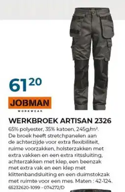 Meno Werkbroek artisan 2326 aanbieding