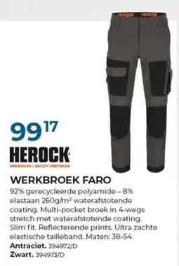 Meno Werkbroek Faro aanbieding
