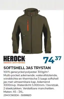 Meno Softshell jas trystan aanbieding