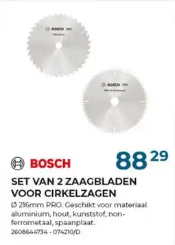 Meno Set van 2 zaagbladen voor cirkelzagen aanbieding