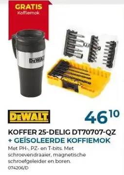 Meno Koffer 25-delig dt70707-qz + geïsoleerde koffiemok aanbieding