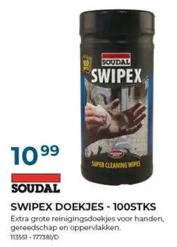 Meno Soudal swipex doekjes aanbieding