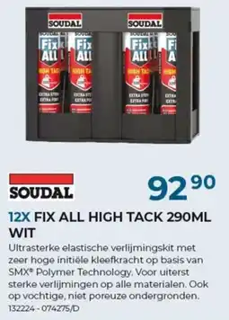 Meno 12x fix all high tack 290ml wit aanbieding