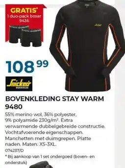 Meno Bovenkleding stay warm aanbieding