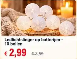 NH Market Ledlichtslinger op batterijen aanbieding