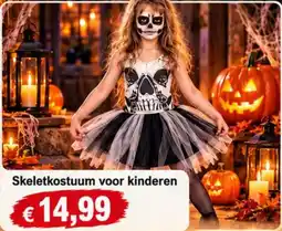 NH Market Skeletkostuum voor kinderen aanbieding