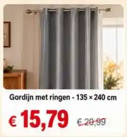 NH Market Gordijn met ringen aanbieding