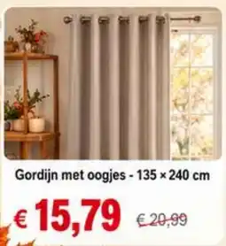 NH Market Gordijn met oogjes aanbieding