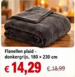 NH Market Flanellen plaid aanbieding