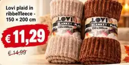 NH Market Lovi plaid aanbieding