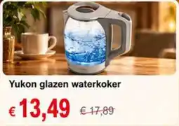 NH Market Yukon glazen waterkoker aanbieding