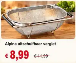 NH Market Alpina uitschuifbaar vergiet aanbieding