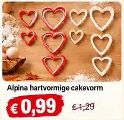 NH Market Alpina hartvormige cakevorm aanbieding