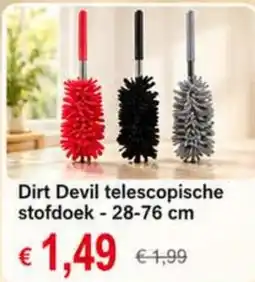 NH Market Dirt Devil telescopische stofdoek aanbieding