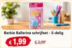 NH Market barbie ballerina schrijfset aanbieding