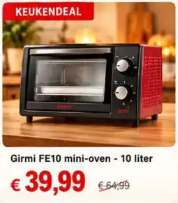 NH Market Girmi FE10 mini-oven aanbieding