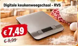 NH Market Digitale keukenweegschaal - RVS aanbieding