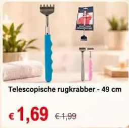 NH Market Telescopische rugkrabber aanbieding