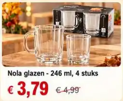 NH Market Nola glazen aanbieding