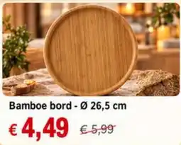 NH Market Bamboe bord aanbieding