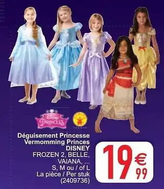 Cora Déguisement princesse vermomming princes disney frozen 2, belle aanbieding