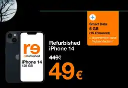 Orange Refurbished iPhone 14 aanbieding