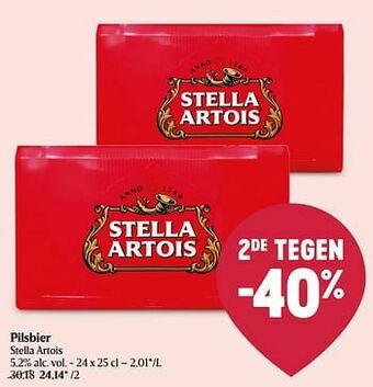 Delhaize Pilsbier stella artois aanbieding