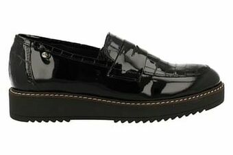 Berca Shoes Hee! Mocassin Dames Volledig Leder Trend Moccasin - Zwart aanbieding