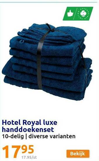 Action Hotel Royal Luxe Handdoekenset aanbieding