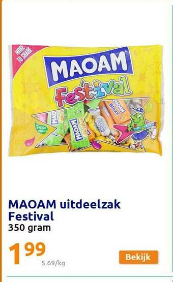 Action Maoam Uitdeelzak Festival aanbieding