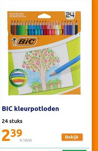 Action Bic Kleurpotloden aanbieding