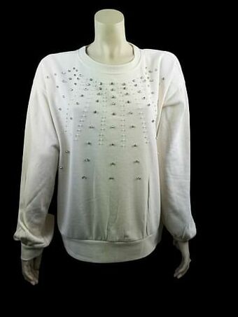 Berca Shoes Vero Moda Sweater Dames Denise Pearl - Wit aanbieding