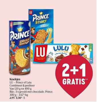 Delhaize Koekjes Lu Prince Of Lulu aanbieding