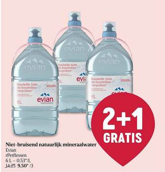 Delhaize Niet Bruisend Natuurlijk Mineraalwater aanbieding