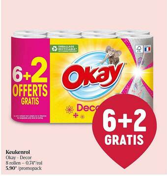 Delhaize Keukenrol Okay Decor aanbieding