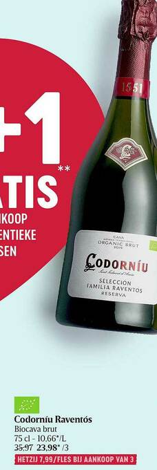 Codorníu Raventós Biocava Brut