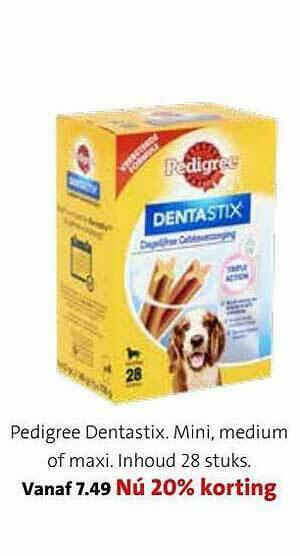 Intratuin Pedigree Dentastix aanbieding