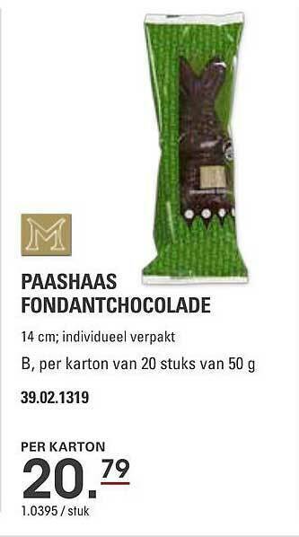 Paashaas Fondantchocolade