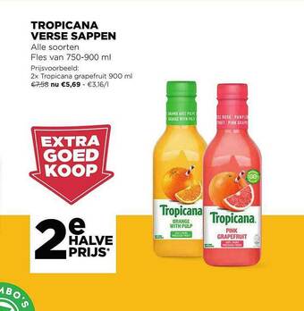 Jumbo Tropicana Verse Sappen aanbieding