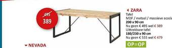 Weba Zara Tafel aanbieding