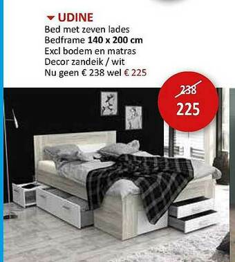 Weba Udine Bed Met Zeven Lades aanbieding