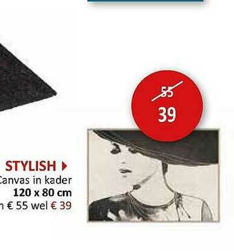 Weba Stylish Canvas In Kader aanbieding