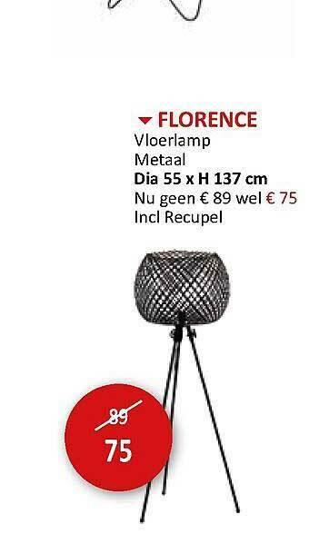 Weba Florence Vloerlamp aanbieding