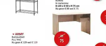 Weba Bureau, Bureaustoel aanbieding
