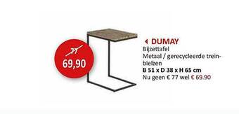 Weba Dumay Bijzettafel aanbieding