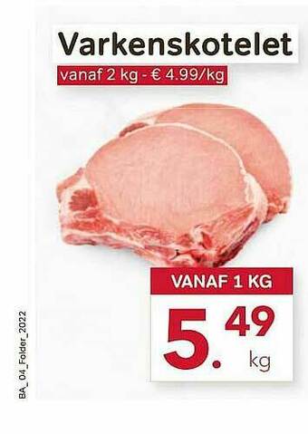 Bon Ap Varkenskotelet aanbieding