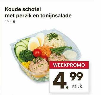 Bon Ap Koude Schotel Met Perzik En Tonijnsalade aanbieding